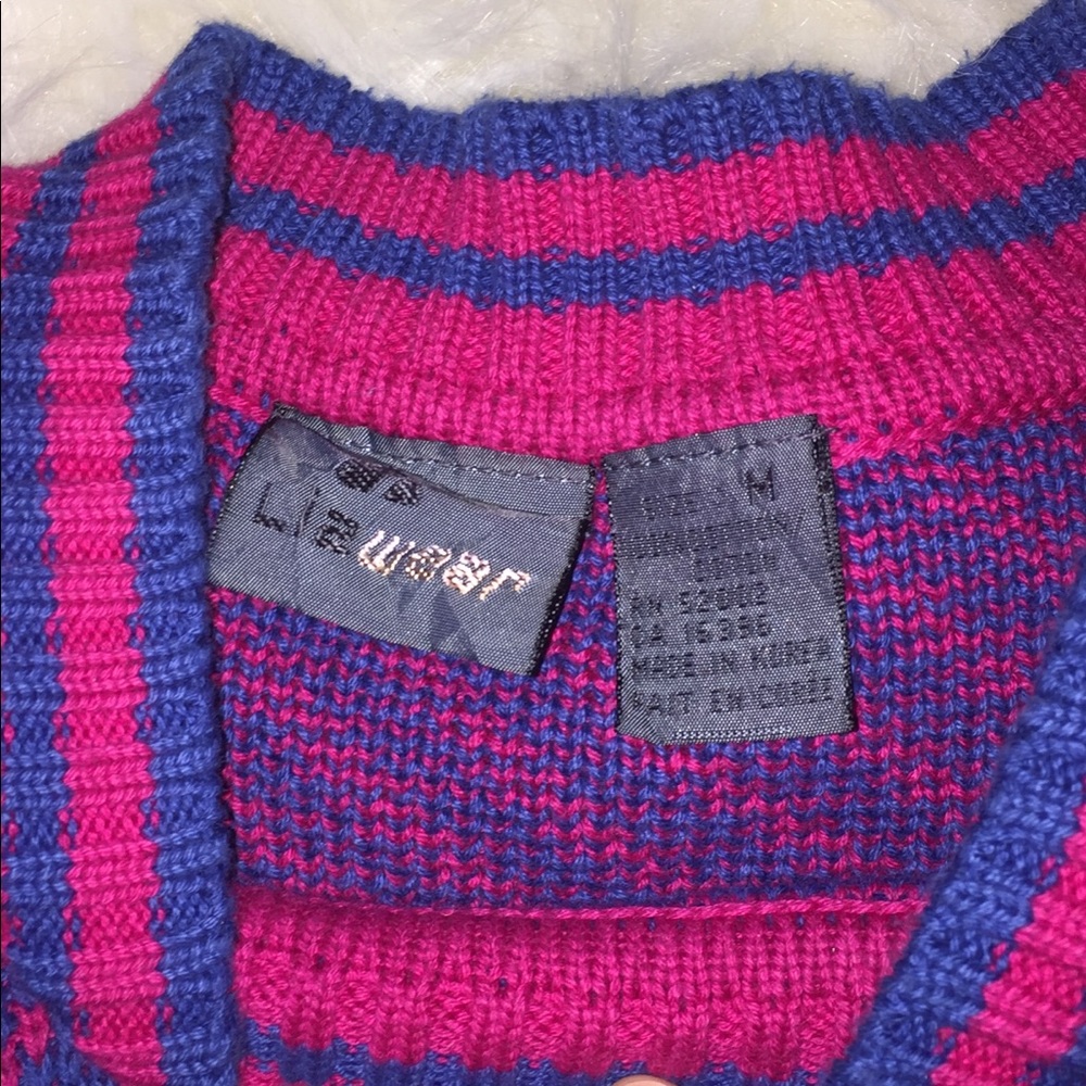 🔥 Medium Sweatshirt Blue & Pink 🔥 - Picture 3 of 4